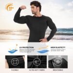 CL convallaria 4 Pack Compression Shirts Men Long Short Sleeve Cooling Dry Rash Guard Athletic Workout T Shirt for Sports - Image 5