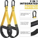 Home Resistance Training Kit, Extension Strap Door Anchors，Powerlifting Strength Workout Straps Full Body Complete Home Gym Body Core Exercise - Image 3