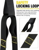 Home Resistance Training Kit, Extension Strap Door Anchors，Powerlifting Strength Workout Straps Full Body Complete Home Gym Body Core Exercise - Image 5