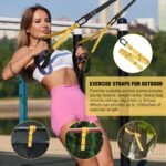 Home Resistance Training Kit, Extension Strap Door Anchors，Powerlifting Strength Workout Straps Full Body Complete Home Gym Body Core Exercise - Image 6