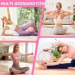 Pilates Ring Set for Women – Home Pilates Equipment Kit with 12.5" Pilates Ring,Mini Ball,5 Resistance Bands, Sliders & Grip Socks – Complete Starter Set for Toning,Strength & Flexibility - Image 9