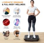 Vibration Plate Exercise Machine 450 Lbs Capacity,Vibrating Plate for Lymphatic Drainage,Power Shake Plate 199 Speeds for Weight Loss,Full Body Vibration Platform Machines for Women Men - Image 3