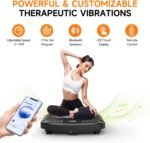 Vibration Plate Exercise Machine 450 Lbs Capacity,Vibrating Plate for Lymphatic Drainage,Power Shake Plate 199 Speeds for Weight Loss,Full Body Vibration Platform Machines for Women Men - Image 4