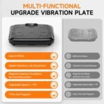 Vibration Plate Exercise Machine 450 Lbs Capacity,Vibrating Plate for Lymphatic Drainage,Power Shake Plate 199 Speeds for Weight Loss,Full Body Vibration Platform Machines for Women Men - Image 6