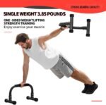 Push Up Bar, Parallettes Bars For L-sit & Dip, Heavy-Duty No Wobbling Parallel Bars Stand For Handstands, Full Planche, Calisthenics, 9.5in High Workout Stands for Home Fitness Training - Image 3