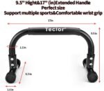 Push Up Bar, Parallettes Bars For L-sit & Dip, Heavy-Duty No Wobbling Parallel Bars Stand For Handstands, Full Planche, Calisthenics, 9.5in High Workout Stands for Home Fitness Training - Image 4