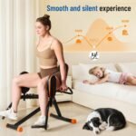 HXD-ERGO Hip Abductor Machine for Home Gym, 6-Level Glute Machine & Thigh Workout Equipment, Booty Builder with Plush Padding, Compact Leg Exercise Euipment for Women & Men - Image 3