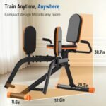 HXD-ERGO Hip Abductor Machine for Home Gym, 6-Level Glute Machine & Thigh Workout Equipment, Booty Builder with Plush Padding, Compact Leg Exercise Euipment for Women & Men - Image 8