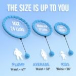 JKSHMYT Weighted Hula Circle Hoops for Adults Weight Loss, Infinity Fitness Hoop Plus Size 47 Inch, 24 Detachable Links, Exercise Hoop Suitable for Women and Beginners - Image 3