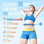 JKSHMYT Weighted Hula Circle Hoops for Adults Weight Loss, Infinity Fitness Hoop Plus Size 47 Inch, 24 Detachable Links, Exercise Hoop Suitable for Women and Beginners - Image 6