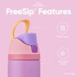 Owala Disney Princess FreeSip Insulated Stainless Steel Water Bottle with Straw for Sports and Travel, BPA-Free Sports Water Bottle, 24 oz, Rapunzel - Image 4