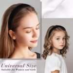 Velvet Headbands for Women and Teens, 6PCS Non-Slip Padded Hairbands with 3 Width Options (0.6", 0.8", 1.2"), Soft Comfortable Hair Accessories for Daily Wear, Makeup, Sports, and Gifts - Image 3