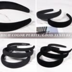 Velvet Headbands for Women and Teens, 6PCS Non-Slip Padded Hairbands with 3 Width Options (0.6", 0.8", 1.2"), Soft Comfortable Hair Accessories for Daily Wear, Makeup, Sports, and Gifts - Image 8