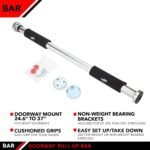JFIT Deluxe Multi Exercise Doorway Pull-Up Bar with Comfort Grips, 40-Inch - Image 4