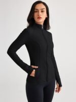 Trendy Queen Womens Lightweight Zip Up Jackets 2025 Athletic Hoodies Fall Gym Shirts Running Workout Clothes with Pocket - Image 4