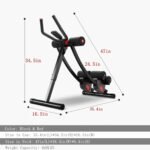 Fitlaya Fitness ab machine, ab workout equipment for home gym, Height Adjustable ab trainer, foldable fitness equipment. - Image 3