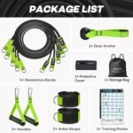 Resistance Bands, Heavy Duty Exercise Bands for Working Out, Workout Bands with Handles, Stretch Band for Men, Fitness Bands for Home Workouts, Muscle Training, Strength, Slim, Yoga - Image 5