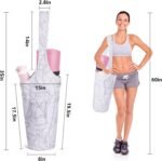 IwIeIaIrI Yoga Mat Bag for Women with Large Size Pocket and Zipper Pocket,Yoga Gifts Accessories with Adjustable Shoulder Strap- Fits Most Workout Stuff - Image 3