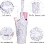 IwIeIaIrI Yoga Mat Bag for Women with Large Size Pocket and Zipper Pocket,Yoga Gifts Accessories with Adjustable Shoulder Strap- Fits Most Workout Stuff - Image 4