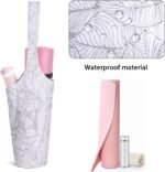 IwIeIaIrI Yoga Mat Bag for Women with Large Size Pocket and Zipper Pocket,Yoga Gifts Accessories with Adjustable Shoulder Strap- Fits Most Workout Stuff - Image 6
