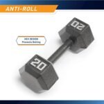 Marcy Cast Iron Hex Dumbbells Collection - Available size from 3-lb to 100-lb, SOLD INDIVIDUALLY - Image 4