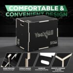 Yes4All 3 in 1 Non-Slip Wooden Plyo Box, Step Up Box for Workout, Plyometric Jump Box for Skipping, Jumping, Lunges, Squats, Dips - Image 5