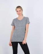 Real Essentials 5 Pack: Women's Short Sleeve T-Shirts Workout Tops Fitness Pilates Gym Activewear Athletic (Plus Available) - Image 3