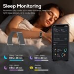 Activity & Fitness Trackers,All-Day Automatic Continuous Monitoring of Health Data SpO2/ Heart Rate/Blood Pressure/Sleep Stress/IP68, Fitness Tracker for120 Sport Modes,Smart Bracelet Free App - Image 3