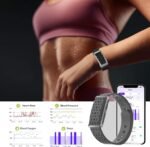 Activity & Fitness Trackers,All-Day Automatic Continuous Monitoring of Health Data SpO2/ Heart Rate/Blood Pressure/Sleep Stress/IP68, Fitness Tracker for120 Sport Modes,Smart Bracelet Free App - Image 6