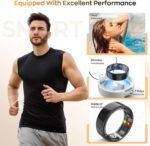 Smart Ring with Sleep Monitoring, Step Counting, Heart Rate, Blood Oxygen for iOS and Android, No Subscription Fee, IP68 Waterproof Health Tracker (Black, 9) - Image 5