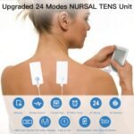 MegaWise EMS TENS Unit, 24 Modes with 14 Premium Pads, Dual Channel Muscle Stimulator for Back Pain Relief Therapy, Home Use, Ideal Gift for Mum and Dad - Image 4