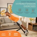Lifepro SculptTrainer Roman Chair – Hyperextension Bench for Strength Training – Adjustable Back Extension Machine, Ab Bench & Foldable Sit-Up Bench for Athletes, Core Work & Home Gym Workouts - Image 3