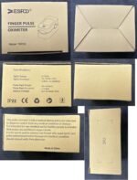 ESPOO Pulse Oximeter, Oxygen Monitor Fingertip with 2 AAA Batteries&Lanyard (White&Black) - Image 9