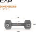 CAP Barbell Cast Iron Hex Dumbbell | Multiple Options - Image 5