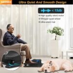 Under Desk Elliptical Machine, Electric Elliptical Exerciser for Senior, Quiet and Small Electric Seated Pedal Exerciser for Home with Remote Control and 12 Adjustable Speeds - Image 5