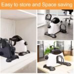Under Desk Bike Pedal Exerciser Mini Bike for Leg/Arm Bike Mini Peddler with LCD Display for Home/Office - Image 5