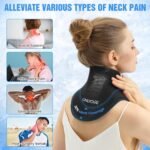 ONLYCARE Neck Ice Pack Wrap Gel - Upgraded Ice Packs for Neck Reusable, Hot and Cold Compress, Relief of Pain, Swelling, Sprains, Office Pressure - Image 3