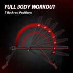 Weight Bench Press, Adjustable Workout Bench for Home Gym, Incline Decline Strength Training - Image 3