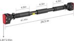 leikefitness Pull-Up Bar For Door Frame Chin Up Bar Upper Body Workout Adjustable Portable Training Pull-Up Bars Bars without Screw - Adjustable Width Locking Mechanism - Image 5