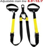 QTM fitness Strap, Home Resistance Training Kit, Workout Straps, Exercise Straps, Yoga Band, Suspension Training Straps for Home Gym, Bodyweight Resistance, Yoga Stretching Strap, Indoor & Outdoor - Image 4