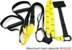 QTM fitness Strap, Home Resistance Training Kit, Workout Straps, Exercise Straps, Yoga Band, Suspension Training Straps for Home Gym, Bodyweight Resistance, Yoga Stretching Strap, Indoor & Outdoor - Image 5