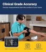 A&D Medical Precision Check Pro Blood Pressure Monitor for Home Use with Bluetooth UA-910BLE - Wide Range Cuff (8.6-16.5" / 22-42cm), 4 Users, iOS & Android Compatible, AC Adapter & Carrying Case - Image 5