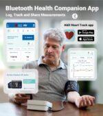 A&D Medical Precision Check Pro Blood Pressure Monitor for Home Use with Bluetooth UA-910BLE - Wide Range Cuff (8.6-16.5" / 22-42cm), 4 Users, iOS & Android Compatible, AC Adapter & Carrying Case - Image 6