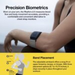 Scosche Rhythm R+2.0: Advanced Waterproof & Dustproof Heart Rate Monitor Armband with ANT+ & BLE Bluetooth Smart for Accurate Workout Tracking Compatible with Smartphones, Wahoo, Peloton, NordicTrack - Image 4
