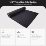 Fitvids All Purpose 1/4-Inch High Density Anti-Tear Exercise Yoga Mat with Carrying Strap, Multiple Colors - Image 3