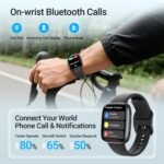 Fitpolo Smart Watch, 1.85" AMOLED Fitness Tracker with Bluetooth Call, Heart Rate/Sleep/SPO₂ Monitor, 100+ Sports Modes, 3ATM Waterproof Smartwatch for Android/iPhone/Samsung, Includes 2 Bands - Image 4