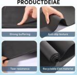 10 Pack Yoga Mats Bulk, 68'' x 24'' x 4mm Thick Black Yoga Mats for Kids and Adults, Anti-Slip Tear-Resistant Exercise Mat for Fitness Stretching Home Workout Gym and Studio - Image 5