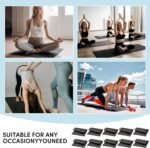 10 Pack Yoga Mats Bulk, 68'' x 24'' x 4mm Thick Black Yoga Mats for Kids and Adults, Anti-Slip Tear-Resistant Exercise Mat for Fitness Stretching Home Workout Gym and Studio - Image 6