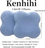 Yoga Knee Guards (Set of 2) - Male and Female Yoga Props and Accessories for Fitness, Travel, Meditation, Kneeling, Balance, Floor, Pilates Pads for Knee and Elbow - Image 3