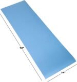 Thick Yoga Mat - Double Sided 1/2-Inch Workout Mat - 72x24-Inch Exercise Mat for Home Gym Fitness or Pilates with Carrying Strap by Wakeman - Image 5